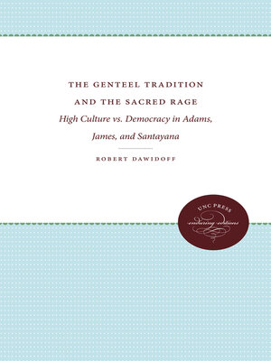 cover image of The Genteel Tradition and the Sacred Rage